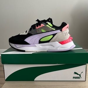 Puma Mirage Sport Remix Wns - black-light lavender size US. Womens 8 shoes
